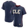 Cleveland Guardians City Connect Authentic Sponsor Patch Jersey - Navy
