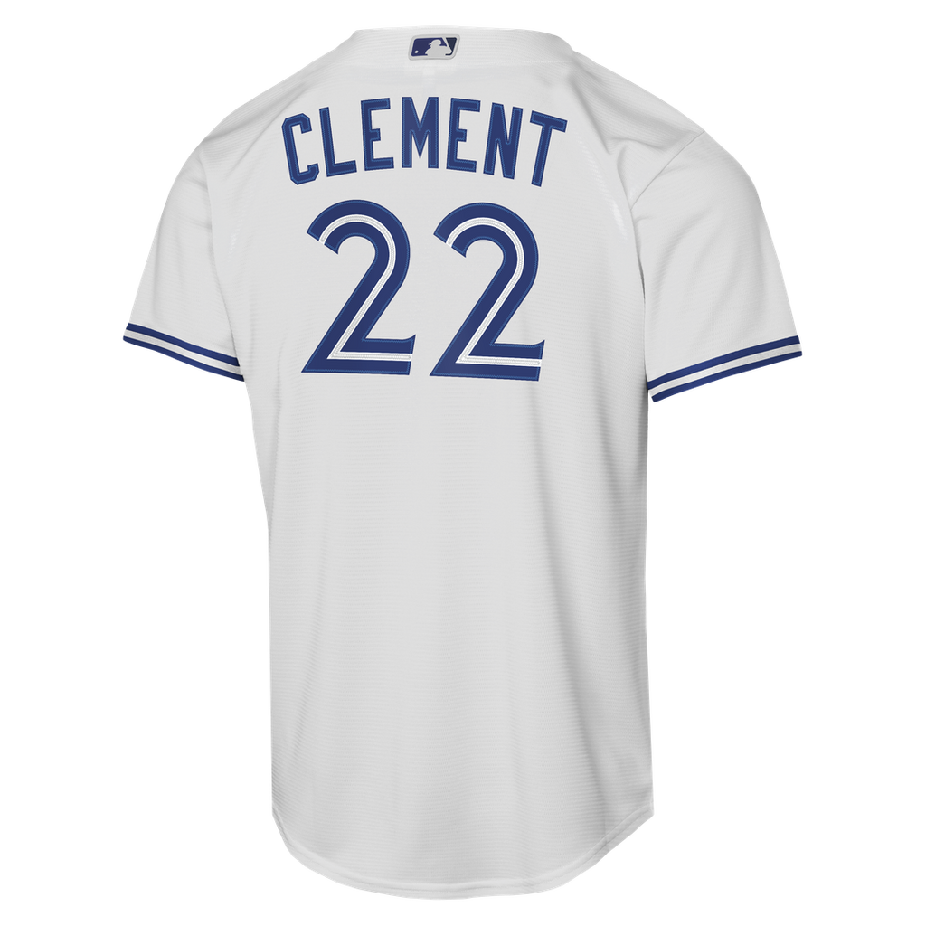Ernie Clement Toronto Blue Jays Youth Home Baseline Jersey - White