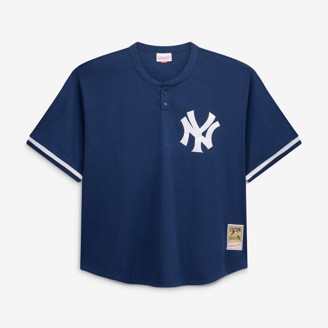 Mariano Rivera New York Yankees Cooperstown Collection Big & Tall Mesh Batting Practice Jersey - Navy