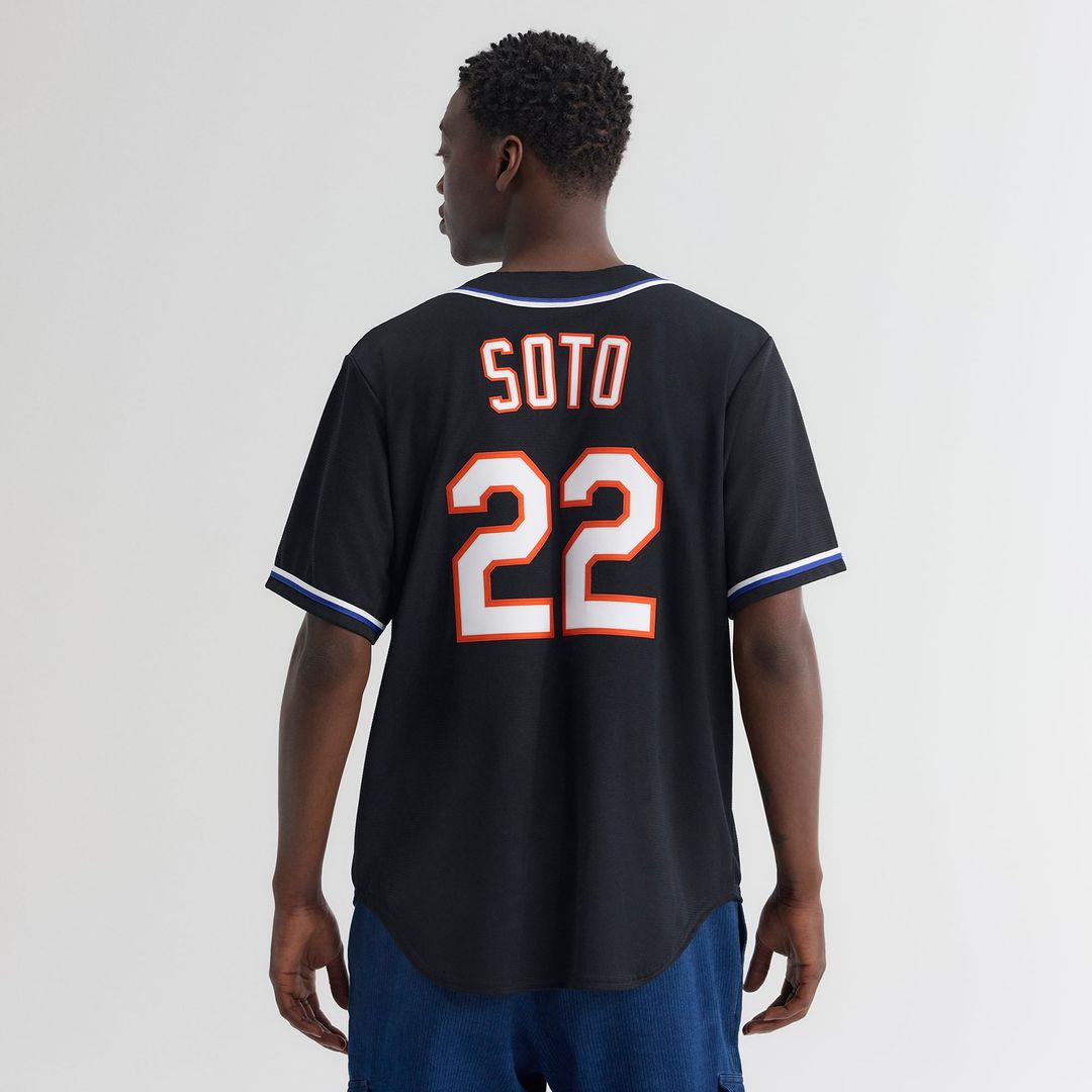 Juan Soto New York Mets Fashion Replica Black Out Jersey