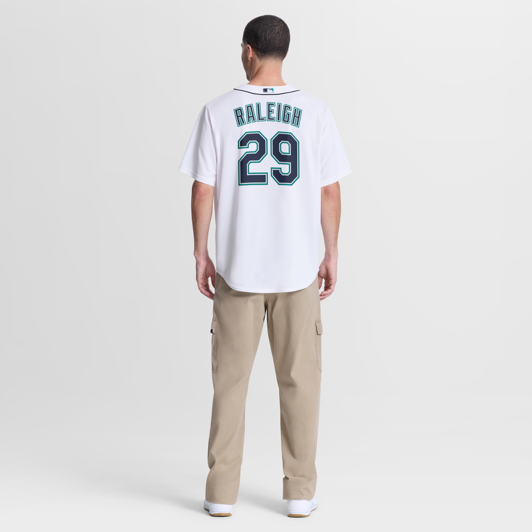 Cal Raleigh Seattle Mariners Home Replica Jersey - White