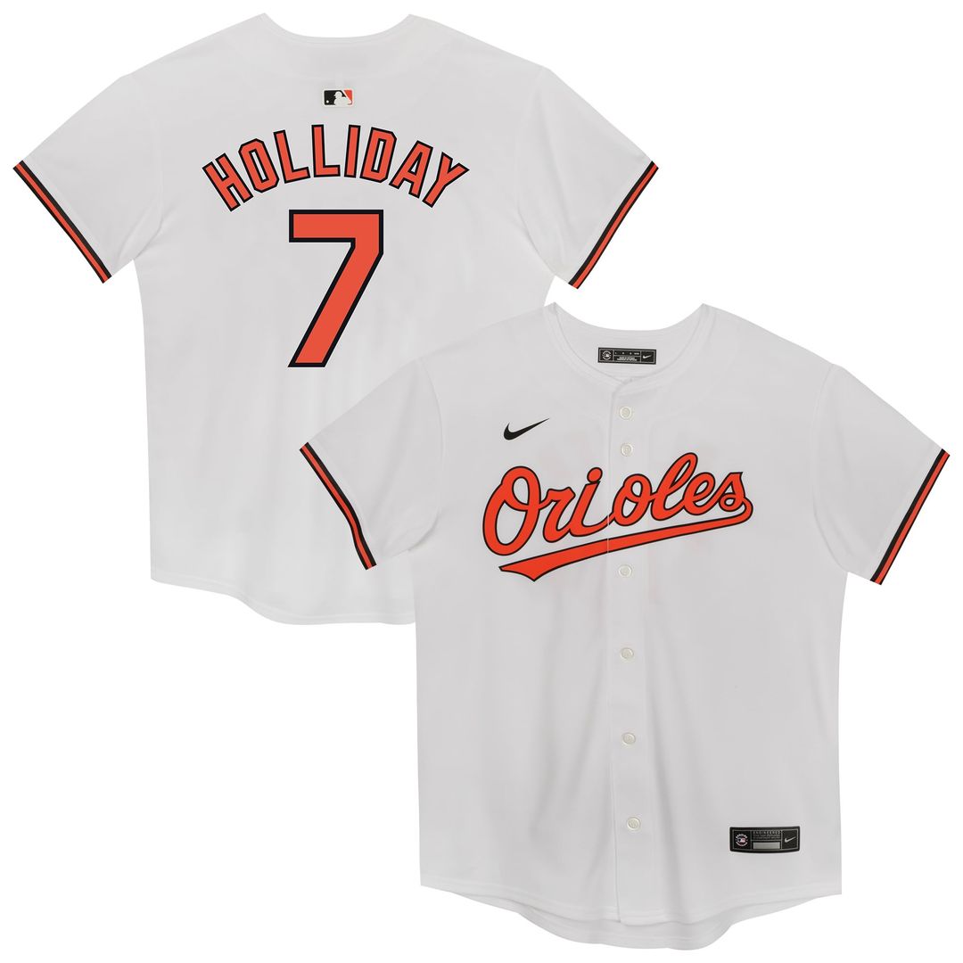 Jackson Holliday Baltimore Orioles Preschool Home Game Jersey - White