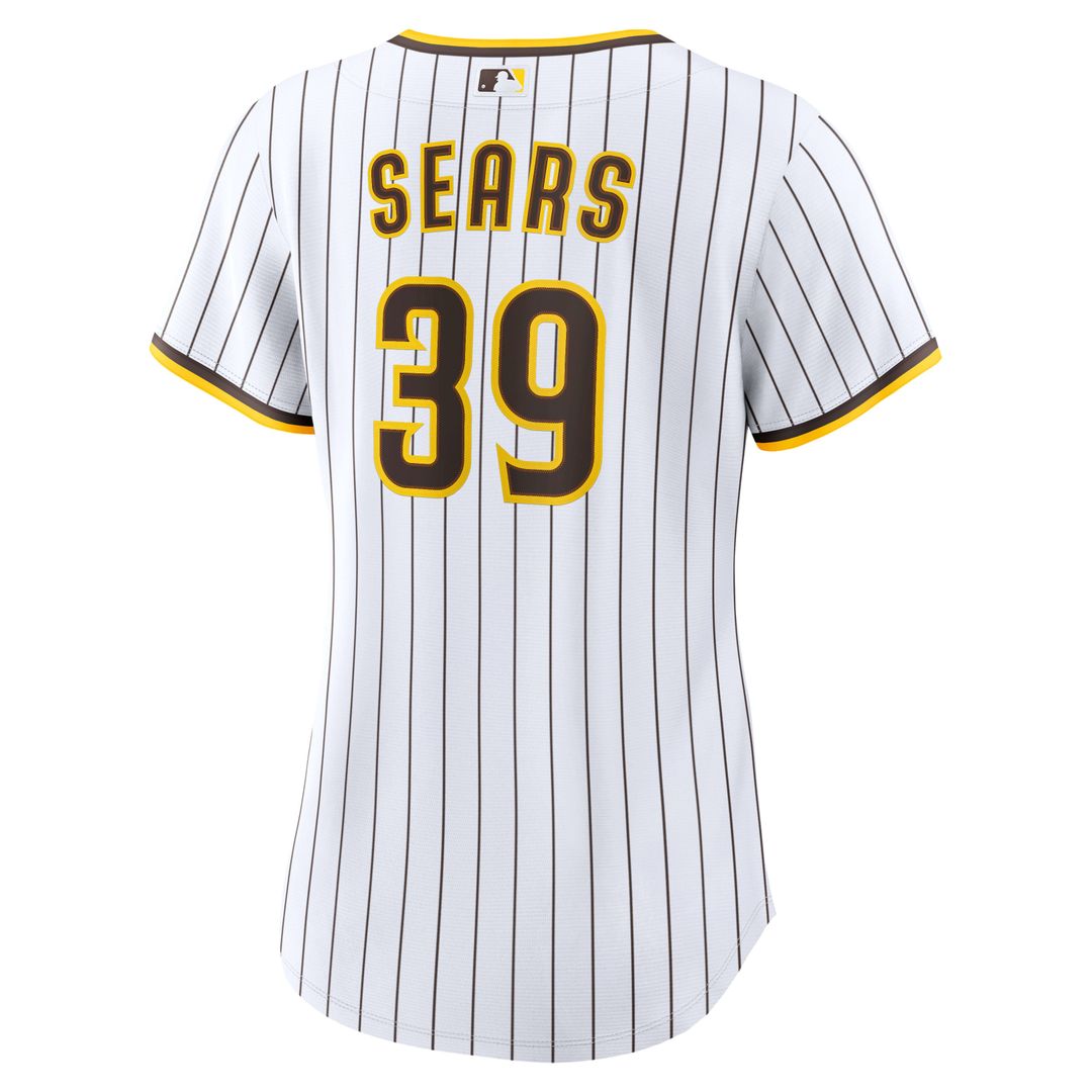 JP Sears San Diego Padres Women's Home Replica Jersey - White