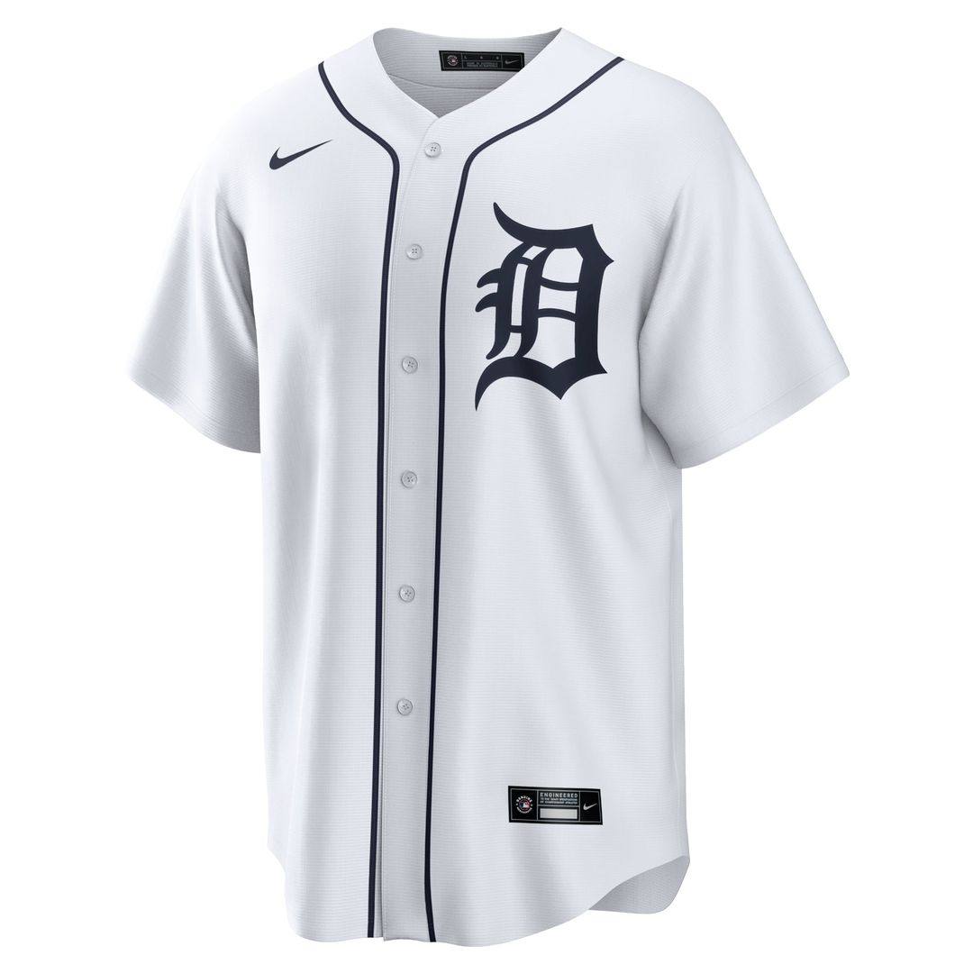 Javier Baez Detroit Tigers Home Replica Player Jersey - White