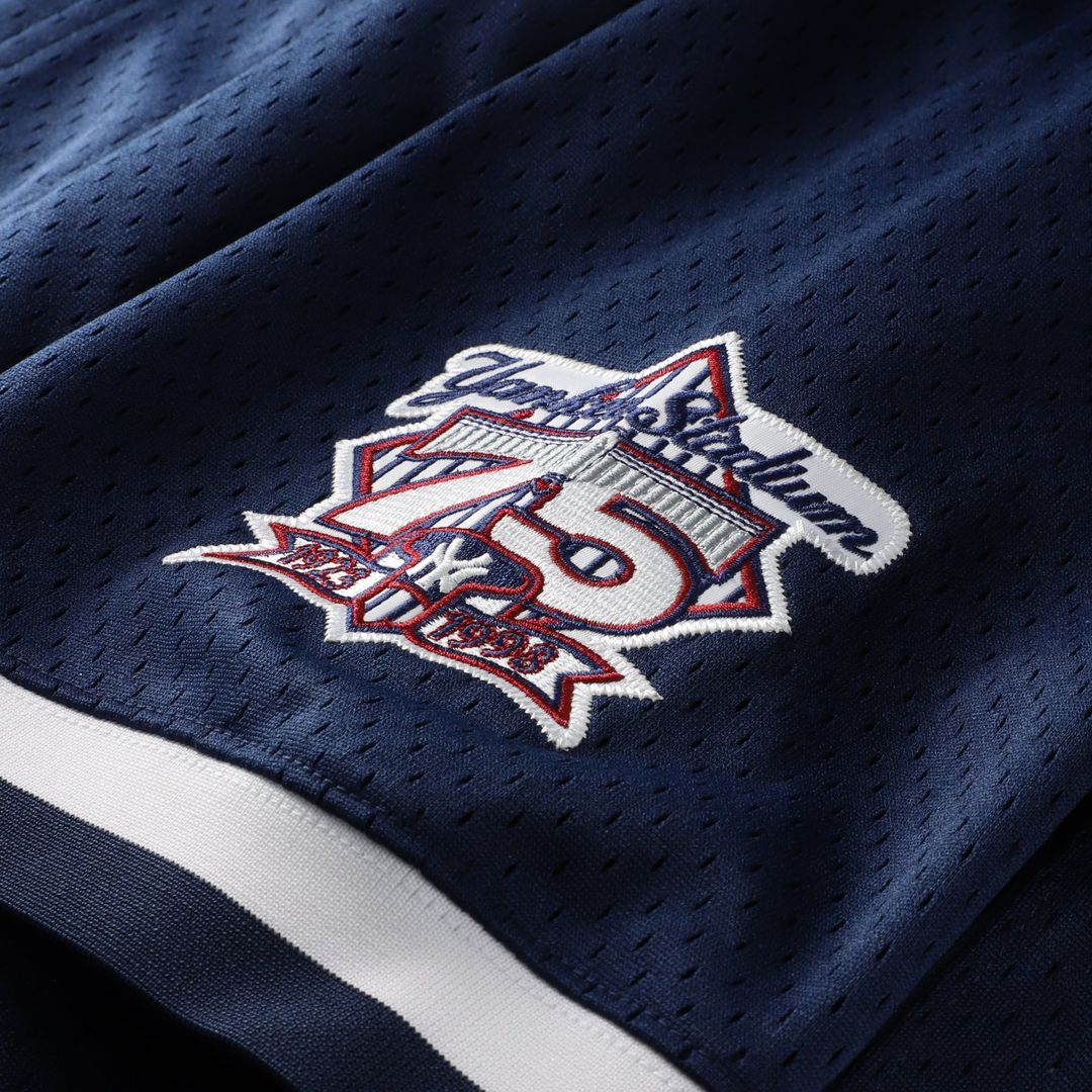Derek Jeter New York Yankees Cooperstown Collection Mesh Batting Practice Button - Up Jersey - Navy