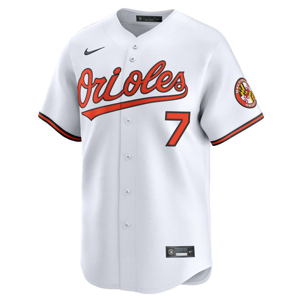 Jackson Holliday Baltimore Orioles Home Limited Jersey - White