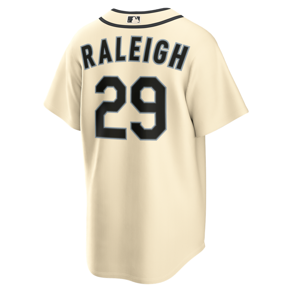 Cal Raleigh Seattle Mariners Alternate Replica Jersey - Cream