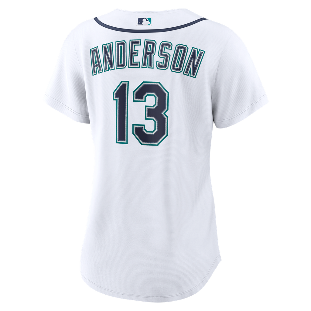 Kade Anderson Seattle Mariners Women's Home Replica Jersey - White
