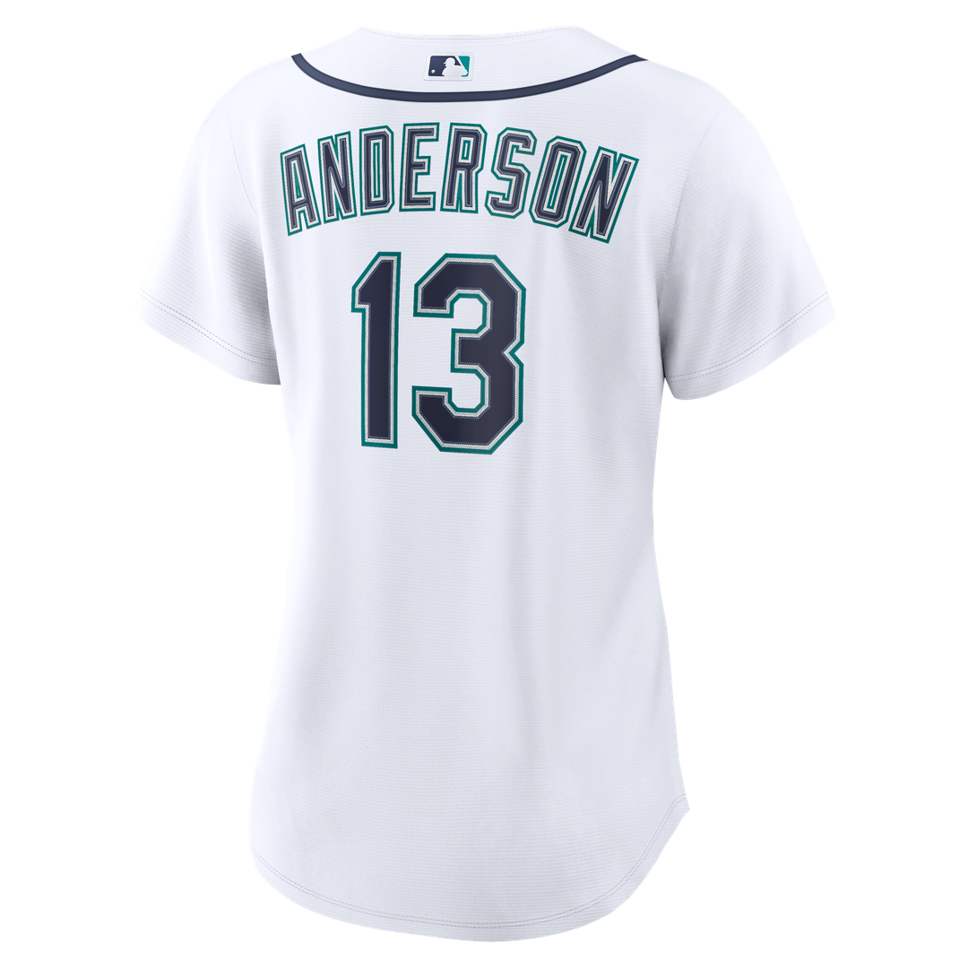 Kade Anderson Seattle Mariners Women's Home Replica Jersey - White
