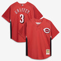 Ken Griffey Jr. Cincinnati Reds Authentic Batting Practice Jersey - Red