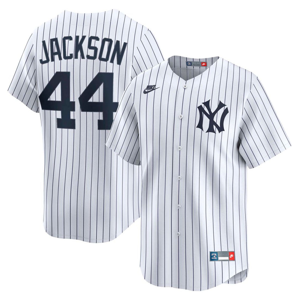 Reggie Jackson New York Yankees Throwback Cooperstown Collection Limited Jersey - White