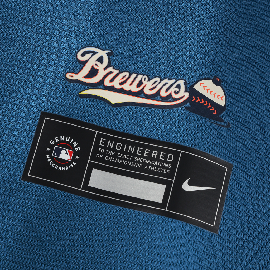 Christian Yelich Milwaukee Brewers 2026 City Connect Stadium Jersey - Mineral Blue