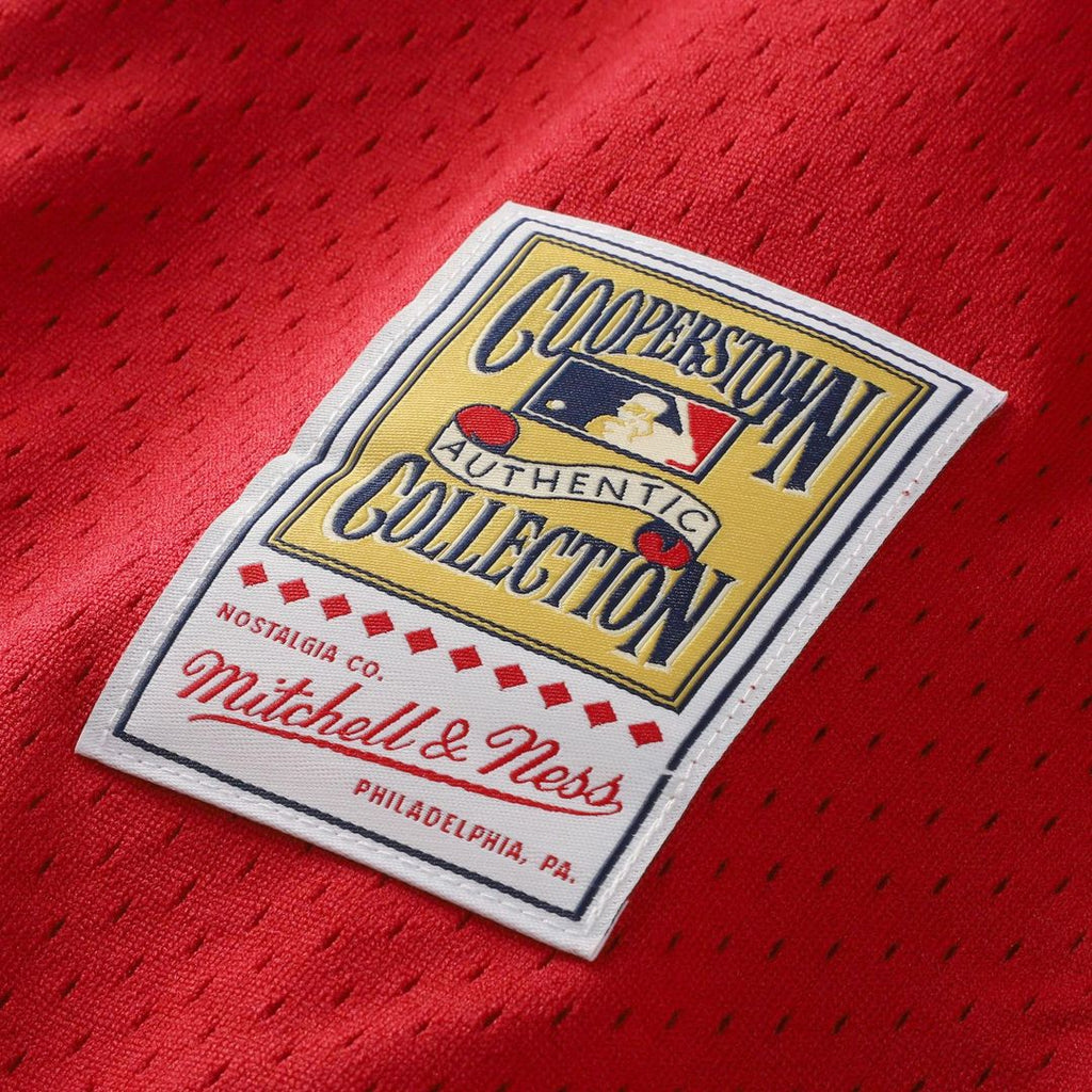 Barry Larkin Cincinnati Reds Throwback Cooperstown Mesh Batting Practice Jersey - Red