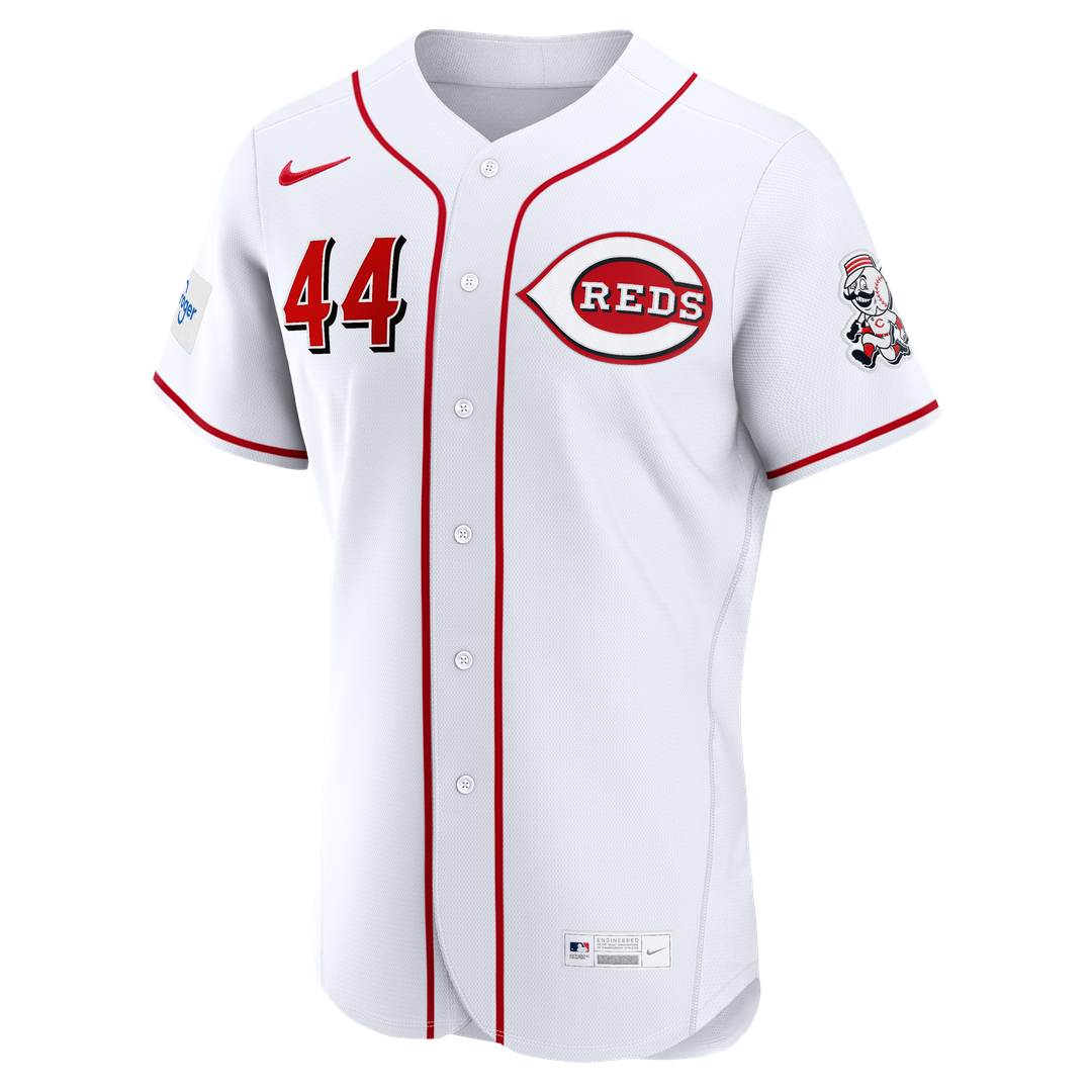 Elly De La Cruz Cincinnati Reds Home Authentic Sponsor Patch Jersey - White