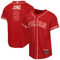 Josh Jung Texas Rangers Youth 2026 City Connect Stadium Jersey - Red