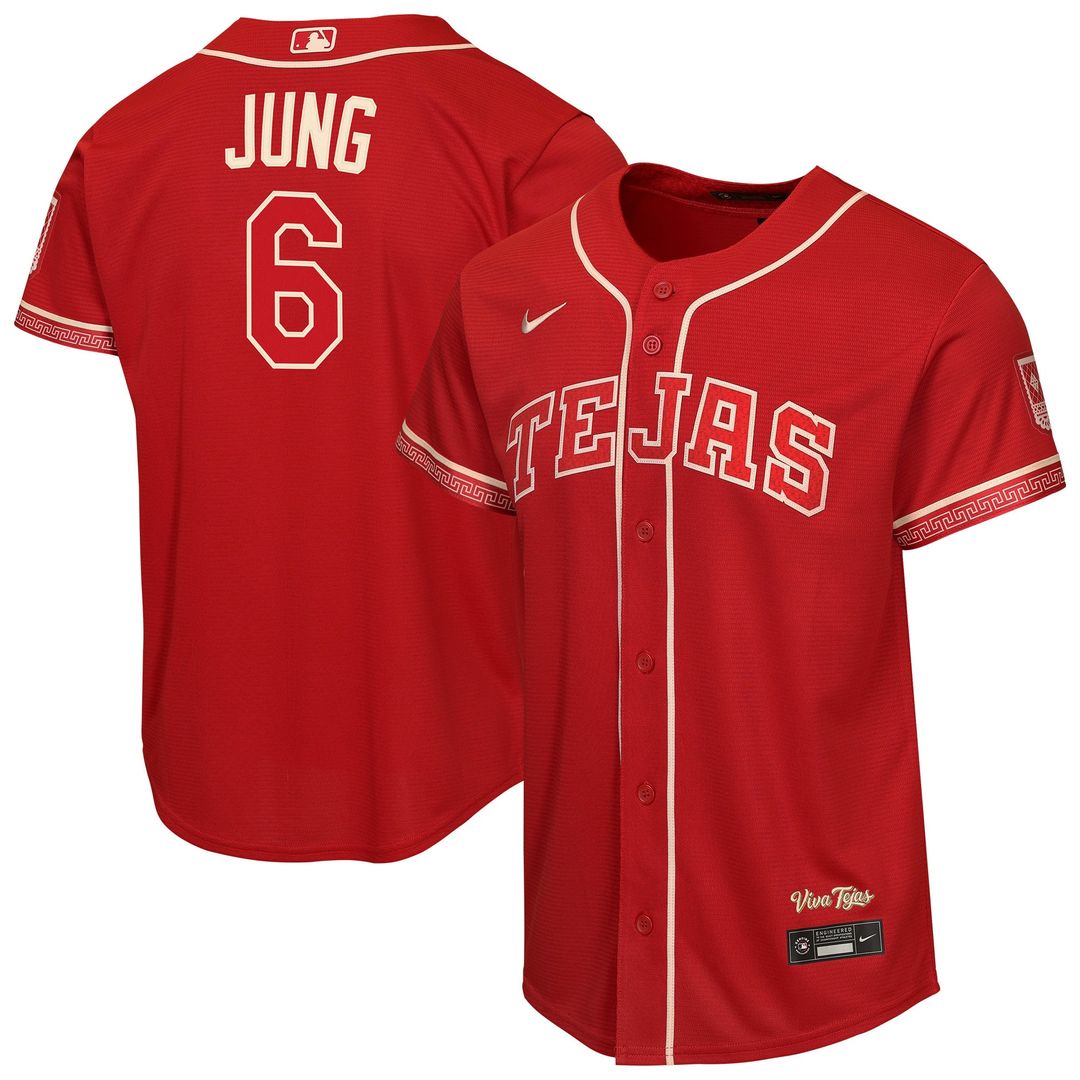 Josh Jung Texas Rangers Youth 2026 City Connect Stadium Jersey - Red