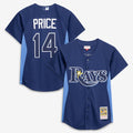 David Price Tampa Bay Rays Authentic Batting Practice Jersey - Blue