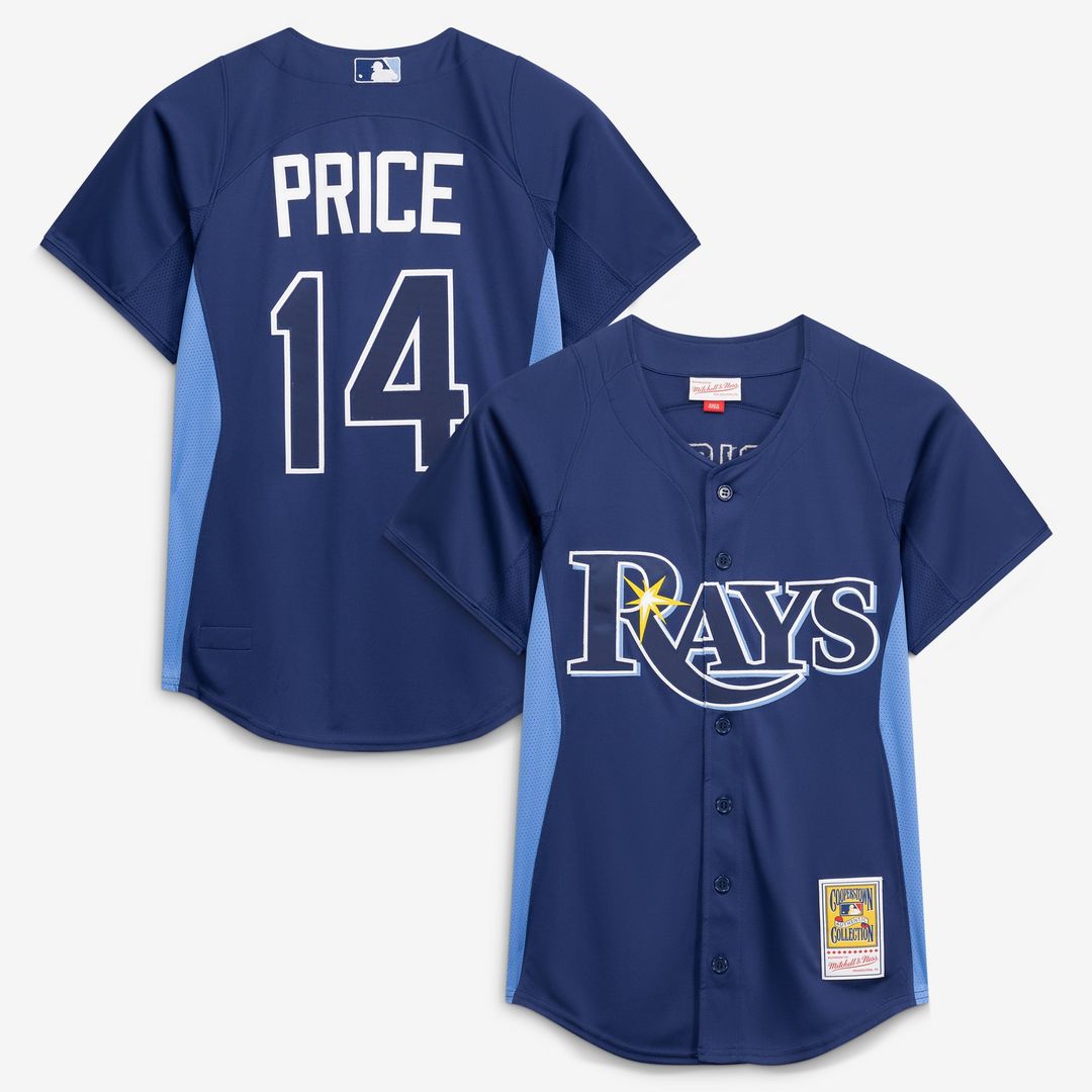 David Price Tampa Bay Rays Authentic Batting Practice Jersey - Blue