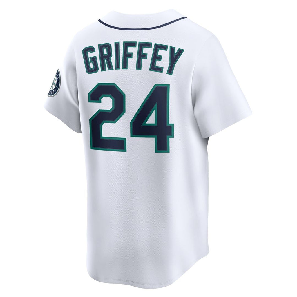 Ken Griffey Jr. Seattle Mariners Throwback Cooperstown Collection Limited Jersey - White