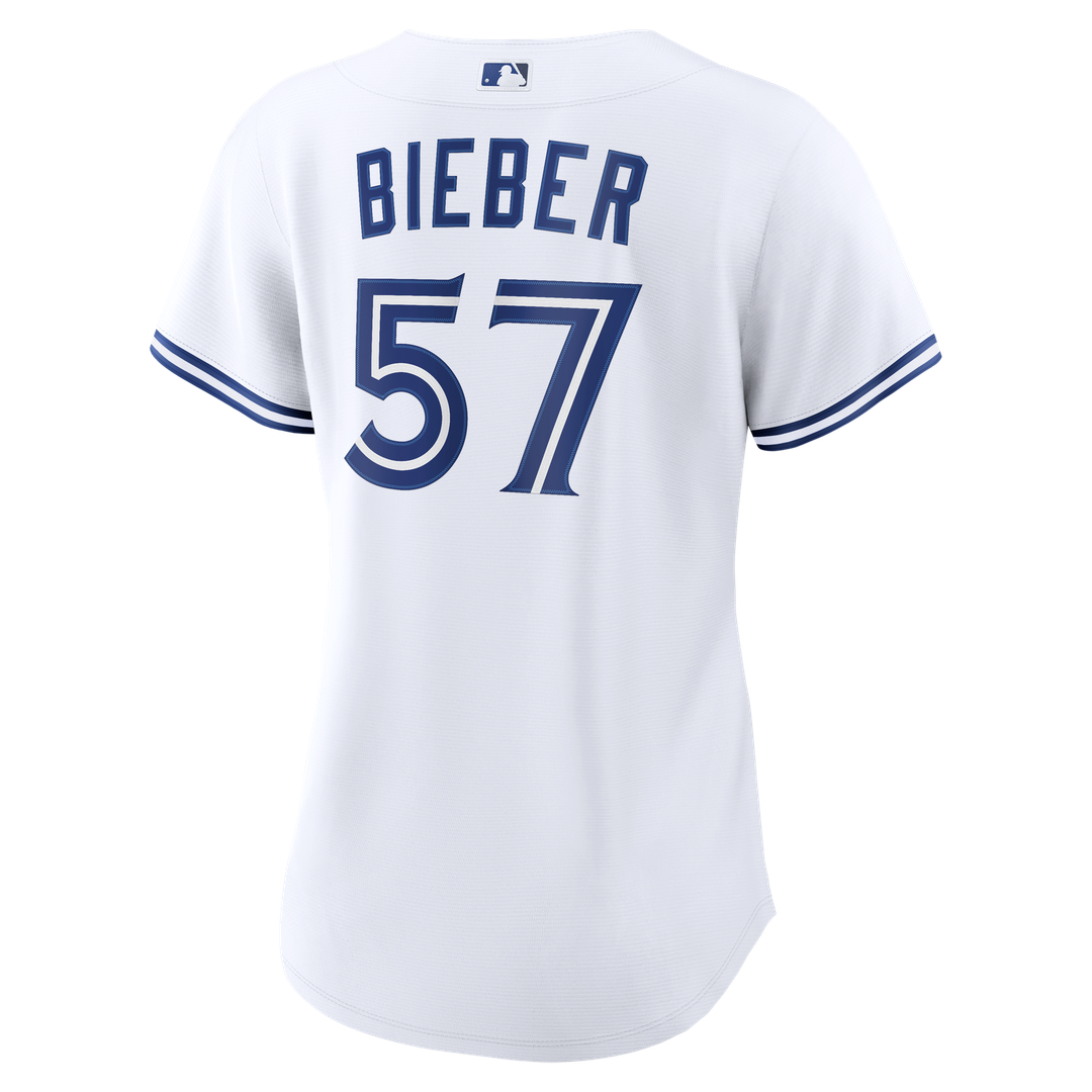 Shane Bieber Toronto Blue Jays Women's Home Replica Jersey - White