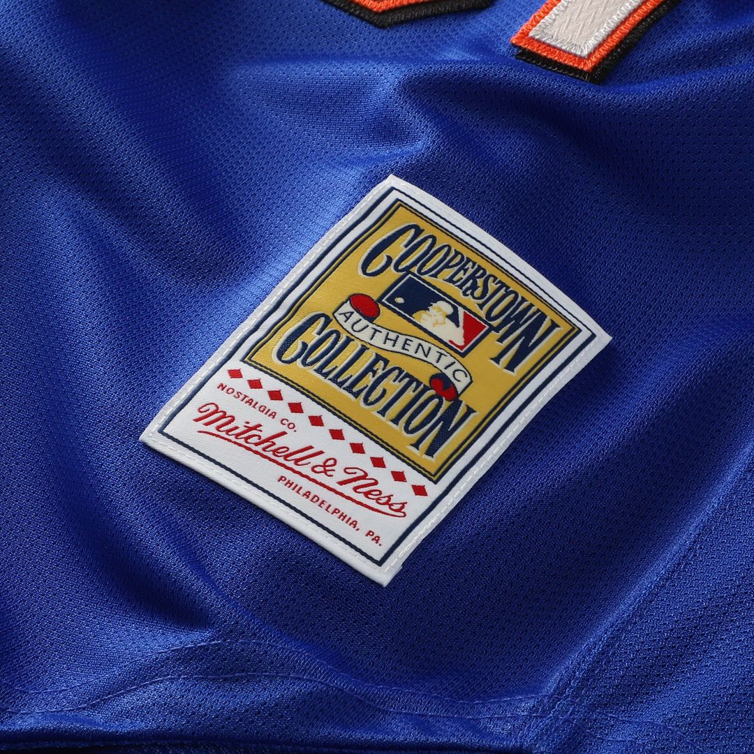 Mike Piazza New York Mets Cooperstown Collection Mesh Batting Practice Button - Up Jersey - Royal