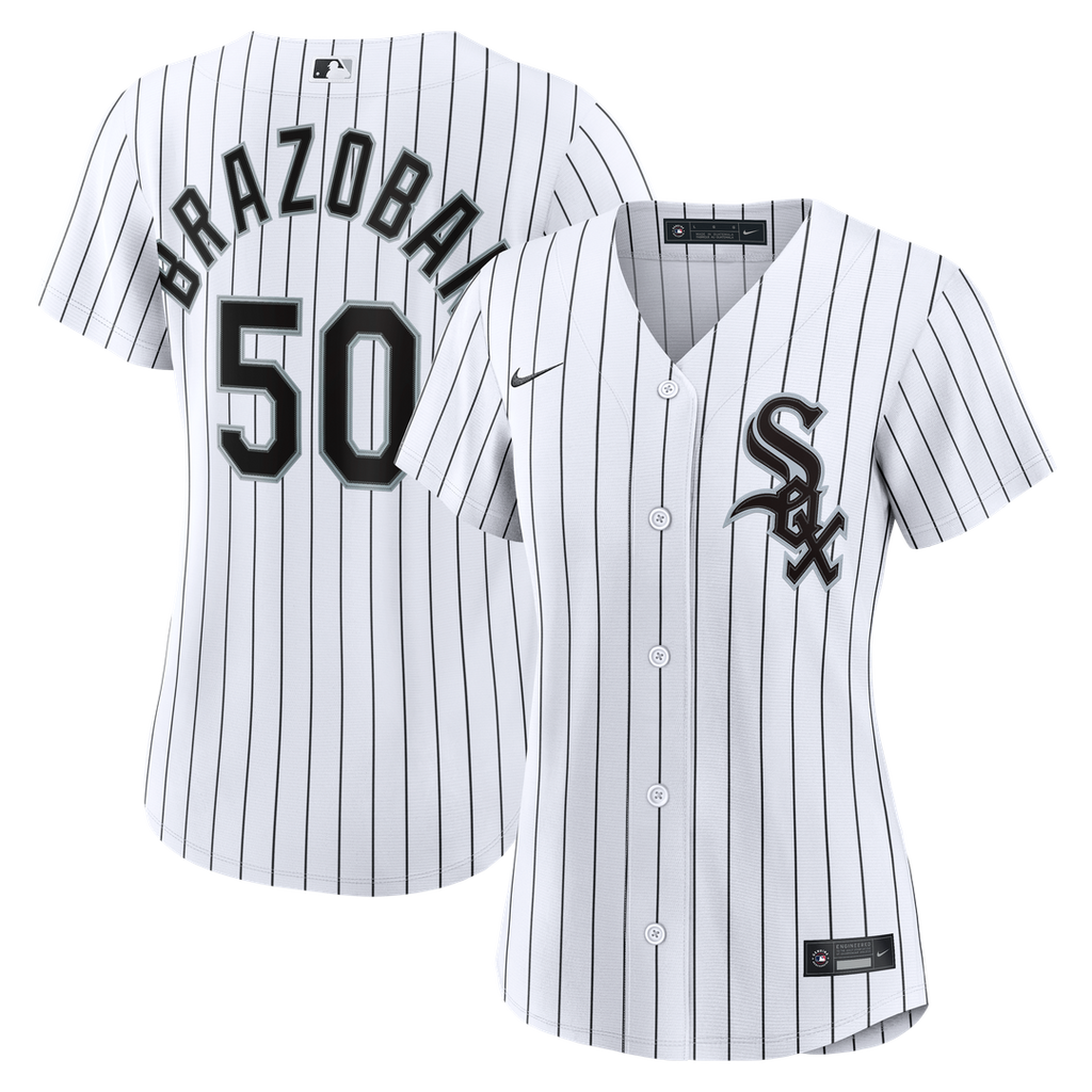 Huascar Brazoban Chicago White Sox Women's Home Replica Jersey - White