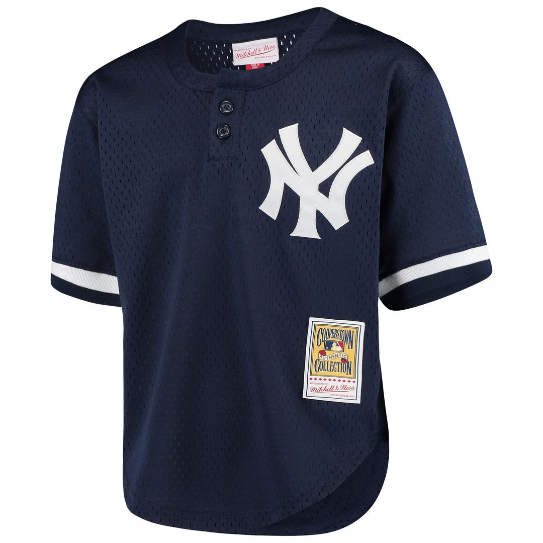 Mariano Rivera New York Yankees Youth Cooperstown Collection Mesh Batting Practice Jersey - Navy