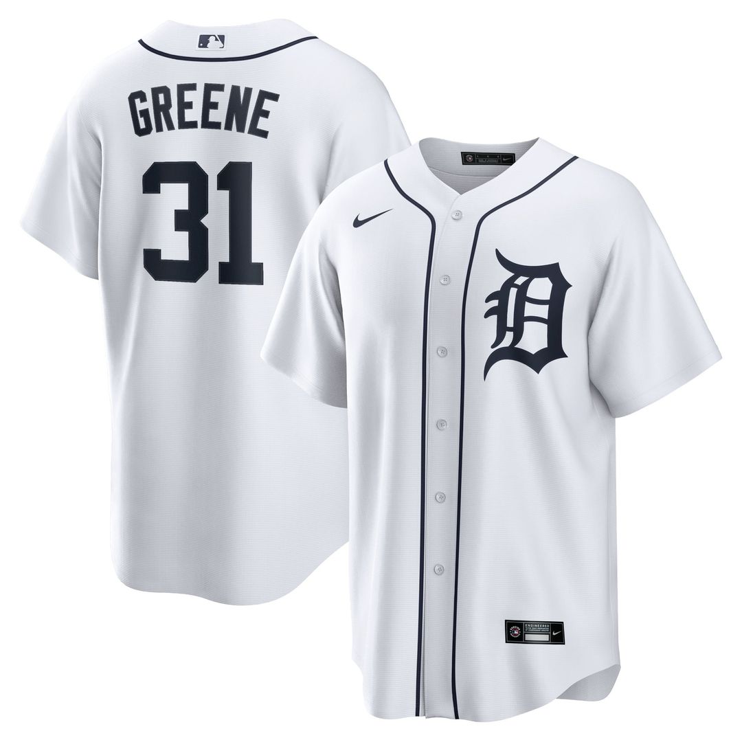Riley Greene Detroit Tigers Replica Player Jersey - White