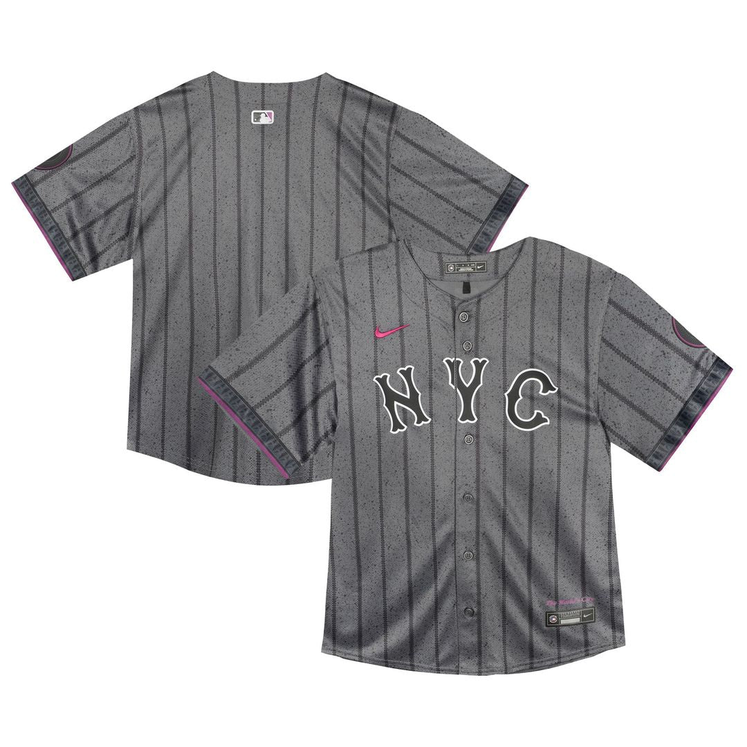 New York Mets Toddler City Connect Team Limited Jersey - Gray
