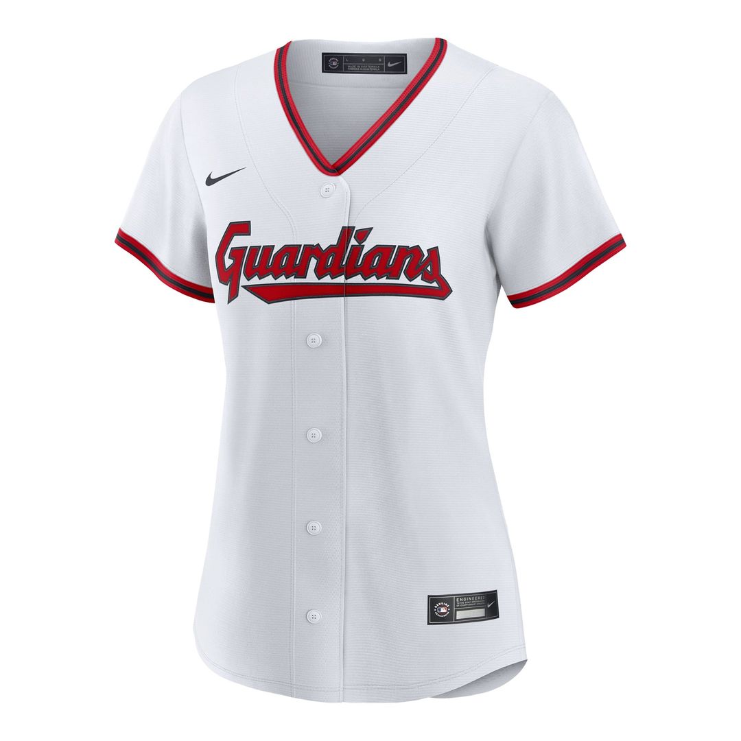 Chase DeLauter Cleveland Guardians Women's Home Replica Jersey - White