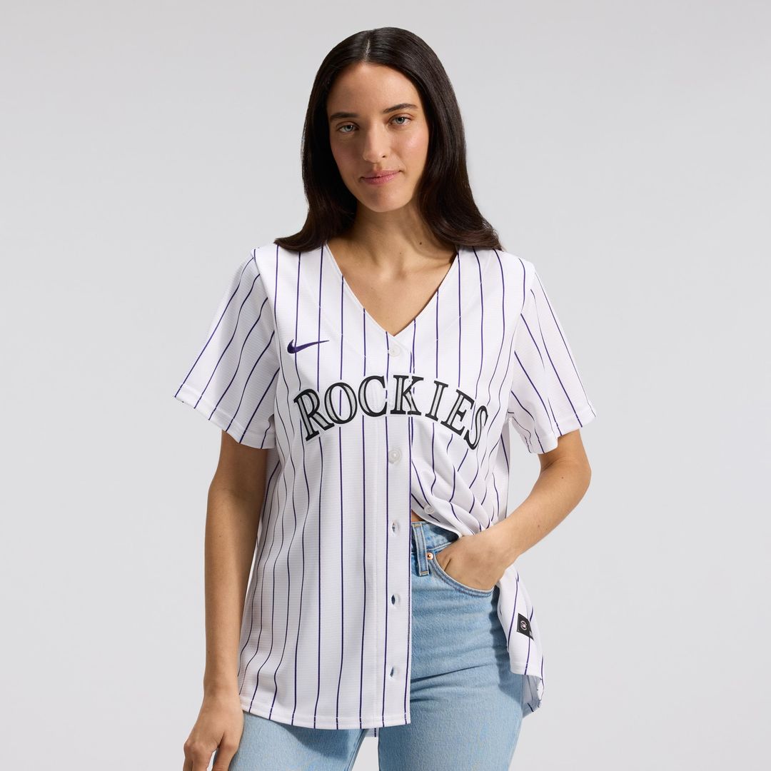 Colorado Rockies Women's Home Replica Team Jersey - White
