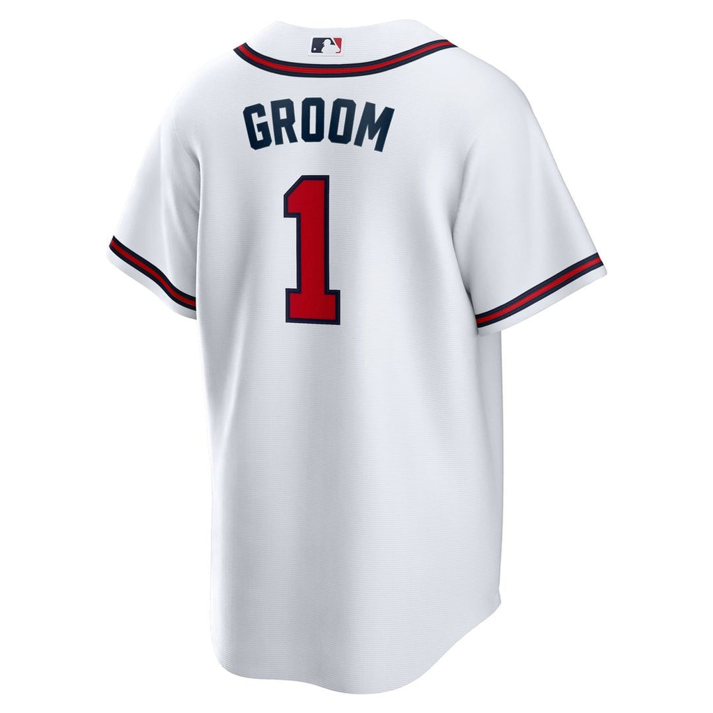 Atlanta Braves #1 Groom Home Replica Jersey - White