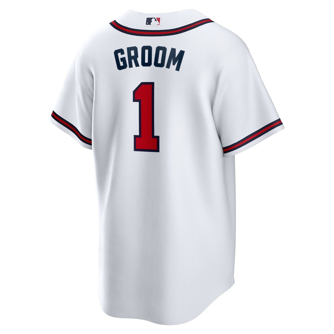 Atlanta Braves #1 Groom Home Replica Jersey - White