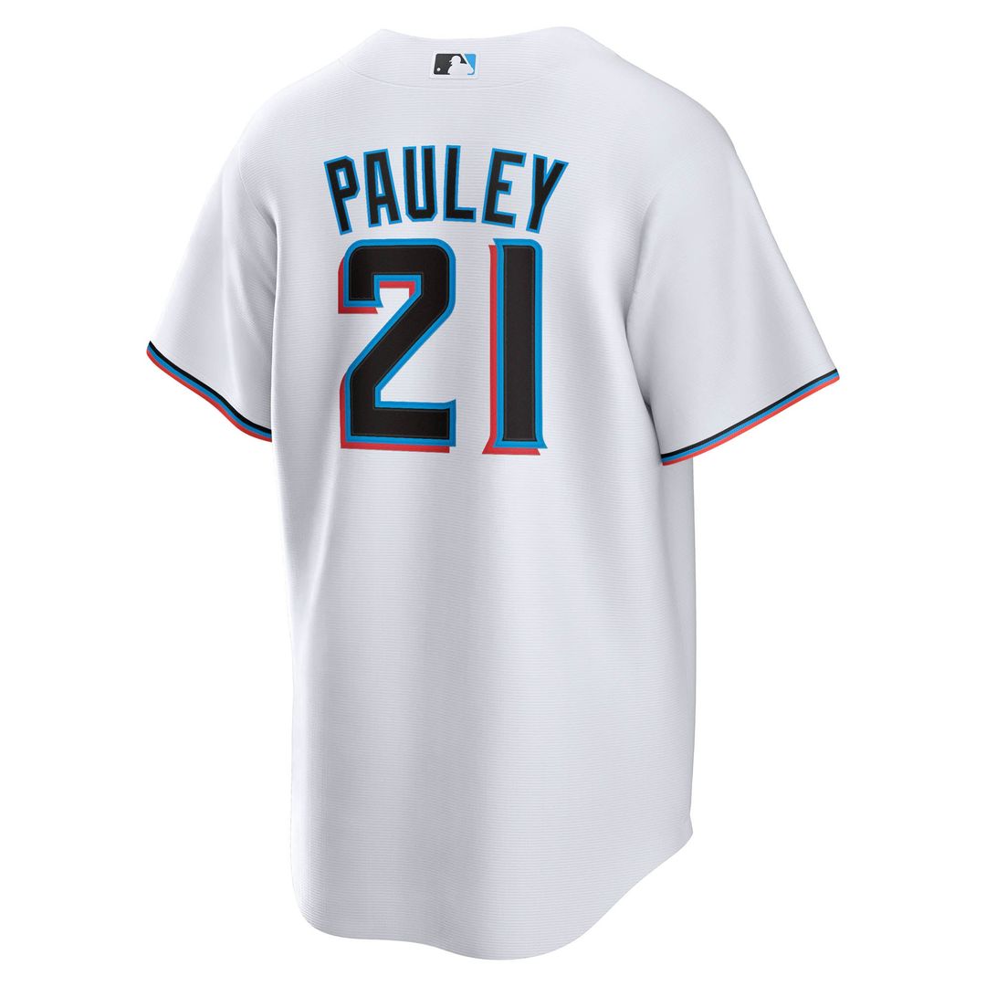 Graham Pauley Miami Marlins Home Replica Jersey - White