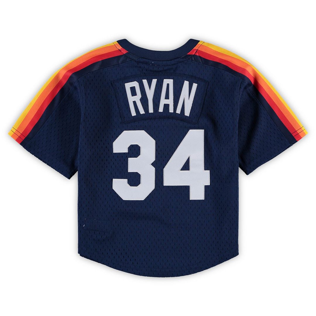 Nolan Ryan Houston Astros Preschool & Toddler Cooperstown Collection Mesh Batting Practice Jersey - Navy