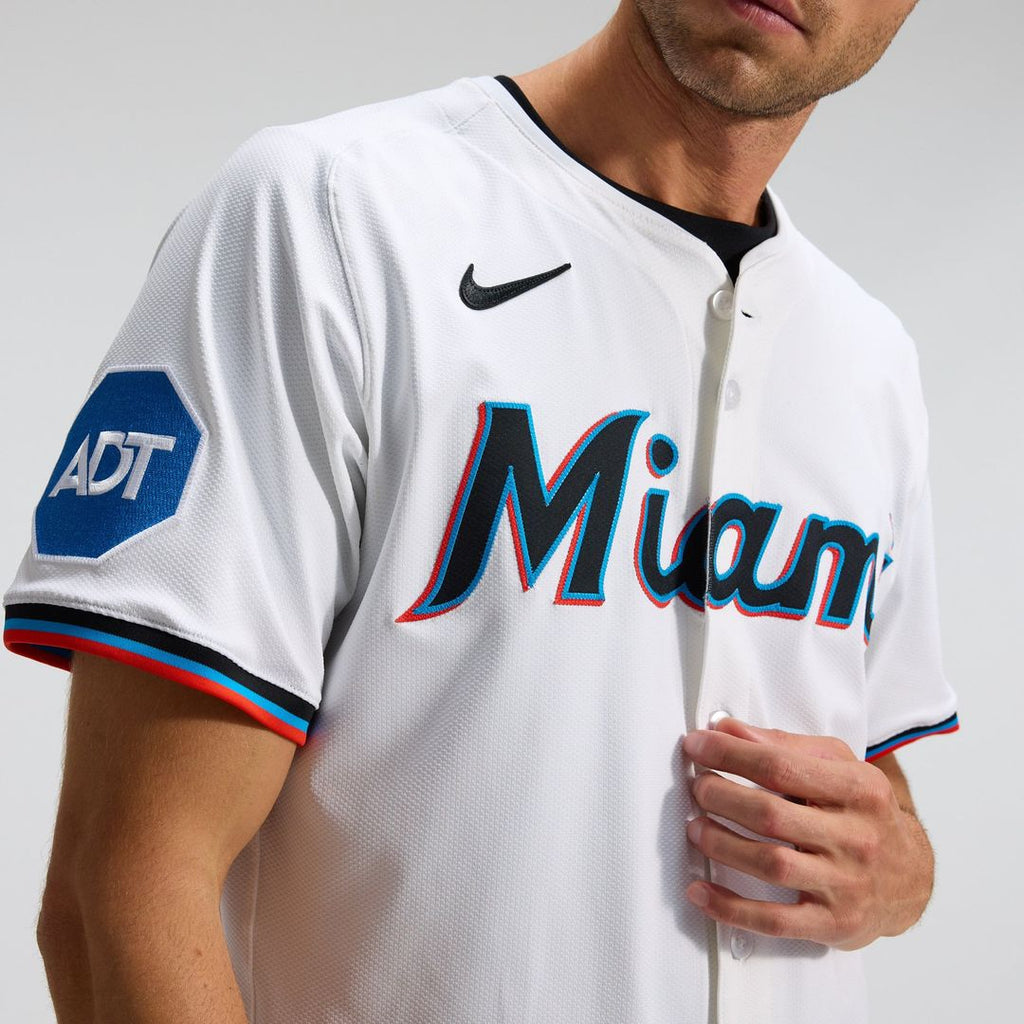 Miami Marlins Home Elite Jersey - White