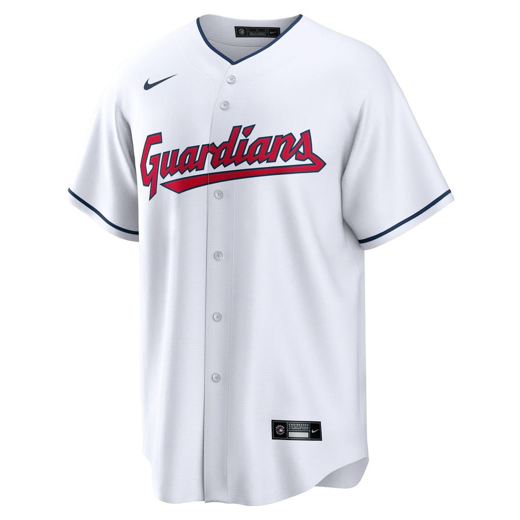 Cleveland Guardians Home Blank Replica Jersey - White