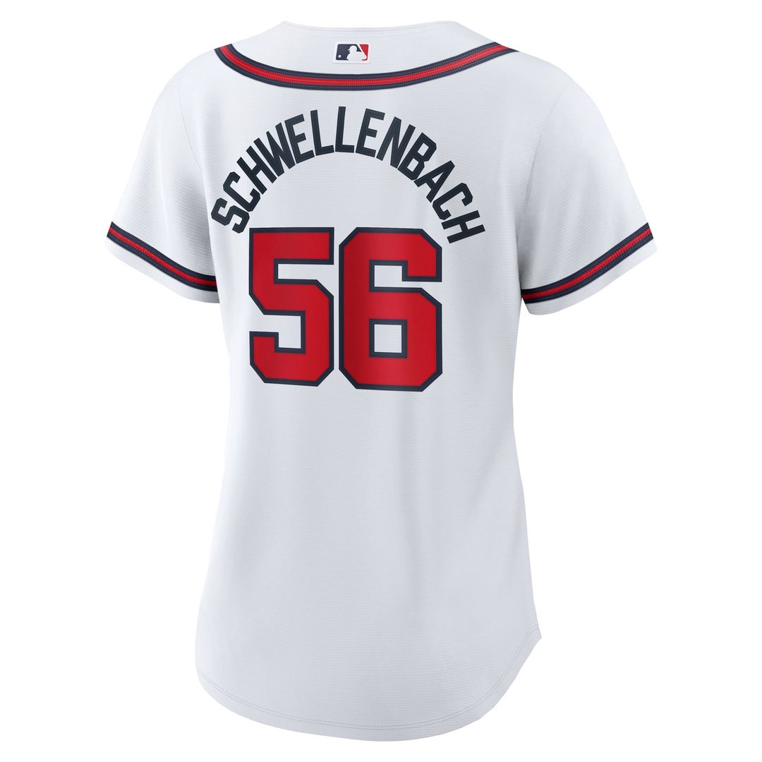 Spencer Schwellenbach Atlanta Braves Women's Home Replica Jersey - White
