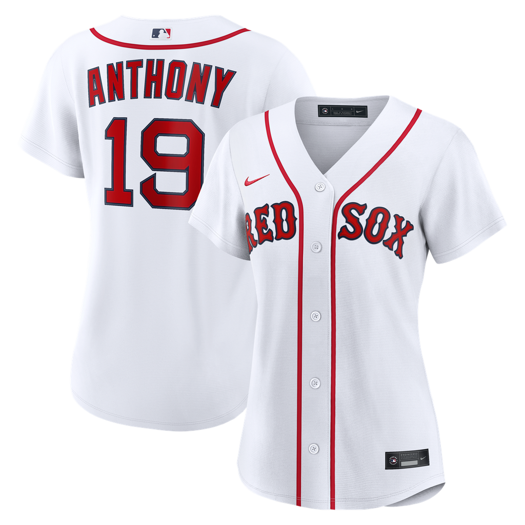 Roman Anthony Boston Red Sox Women's Home Replica Player Jersey - White