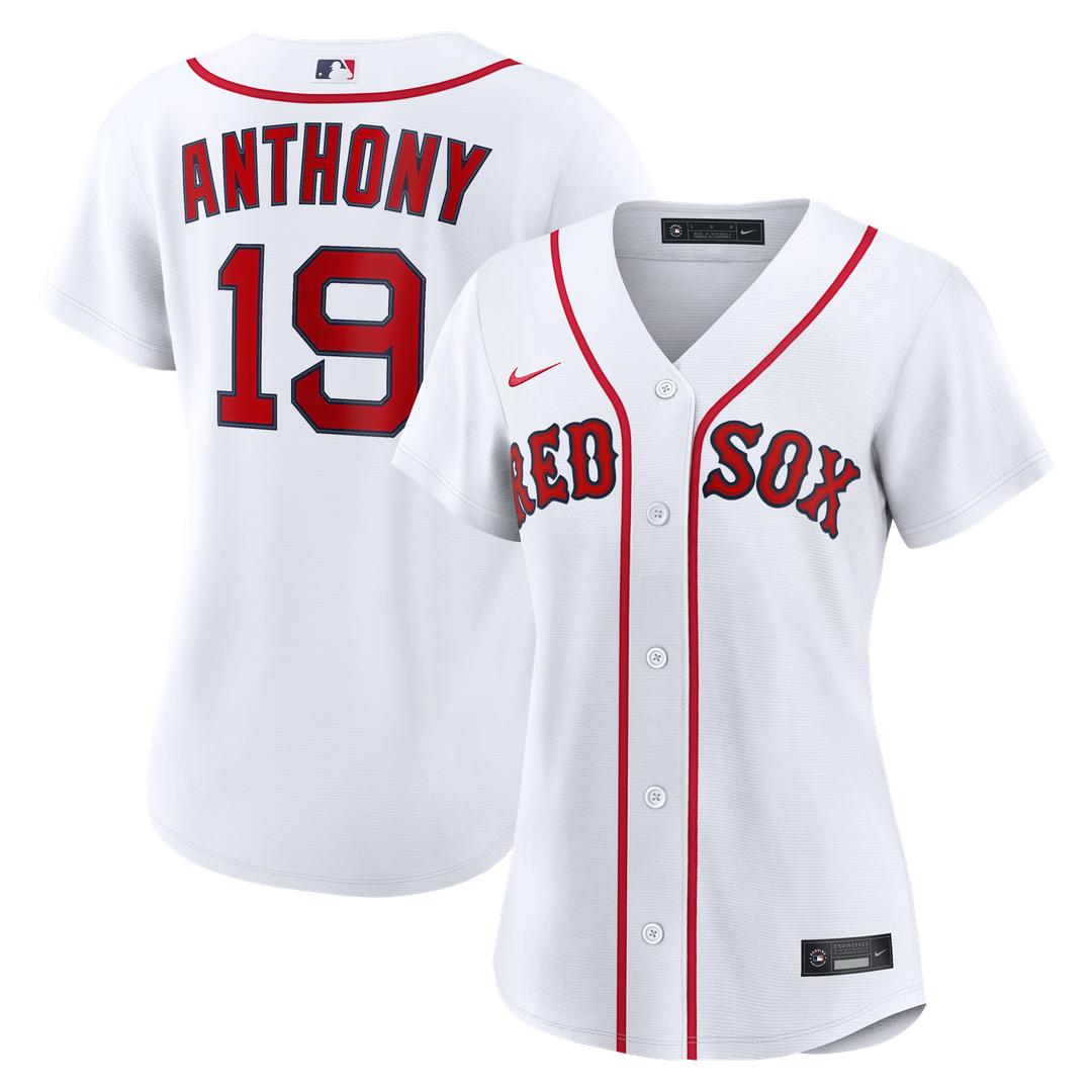 Roman Anthony Boston Red Sox Women's Home Replica Player Jersey - White
