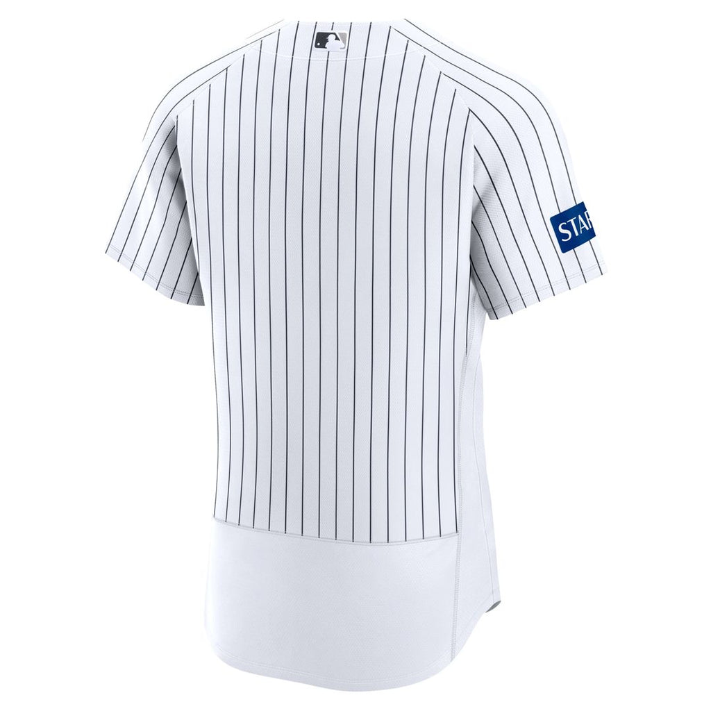 New York Yankees Home Sponsor Patch Authentic Jersey - White