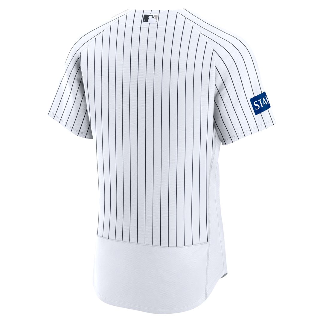 New York Yankees Home Sponsor Patch Authentic Jersey - White