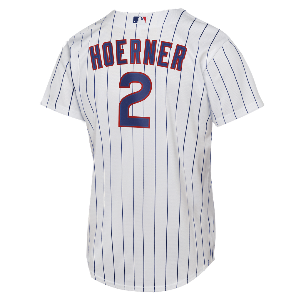 Nico Hoerner Chicago Cubs Youth Home Replica Jersey - White