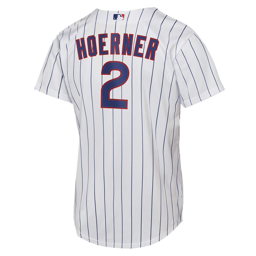 Nico Hoerner Chicago Cubs Youth Home Replica Jersey - White