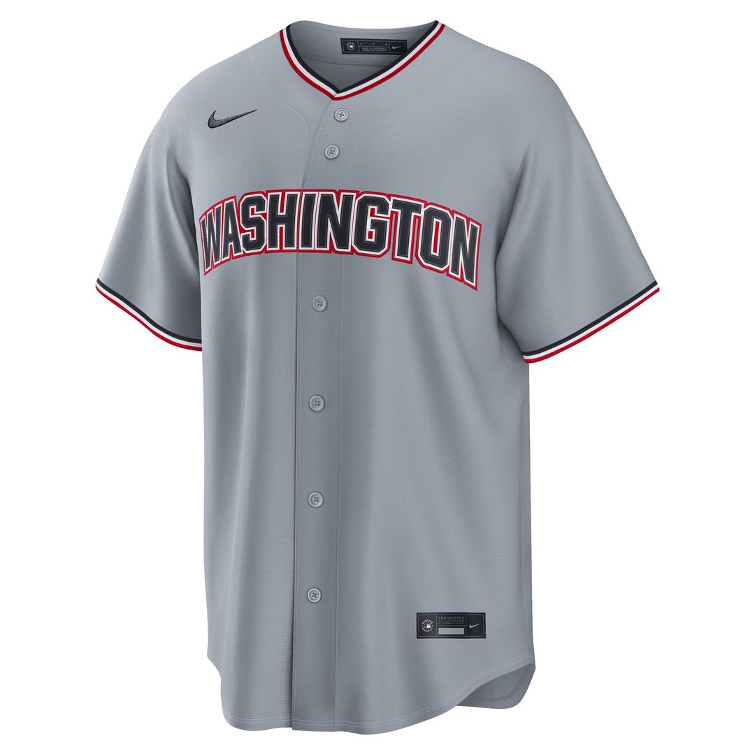 James Wood Washington Nationals Road Replica Jersey - Gray
