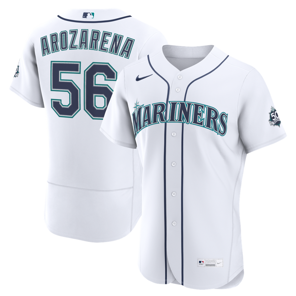 Randy Arozarena Seattle Mariners Home 50th Season Authentic Jersey - White