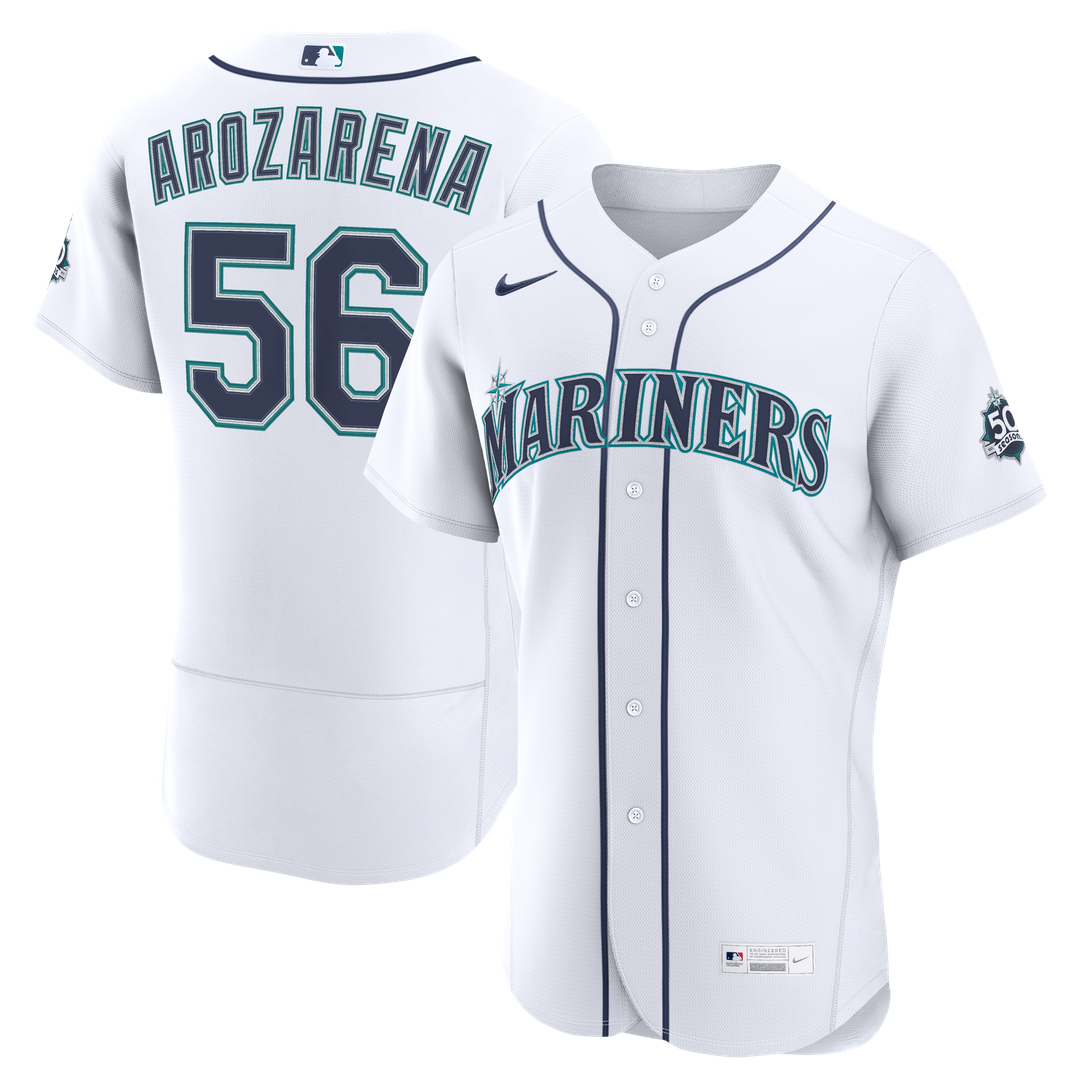 Randy Arozarena Seattle Mariners Home 50th Season Authentic Jersey - White