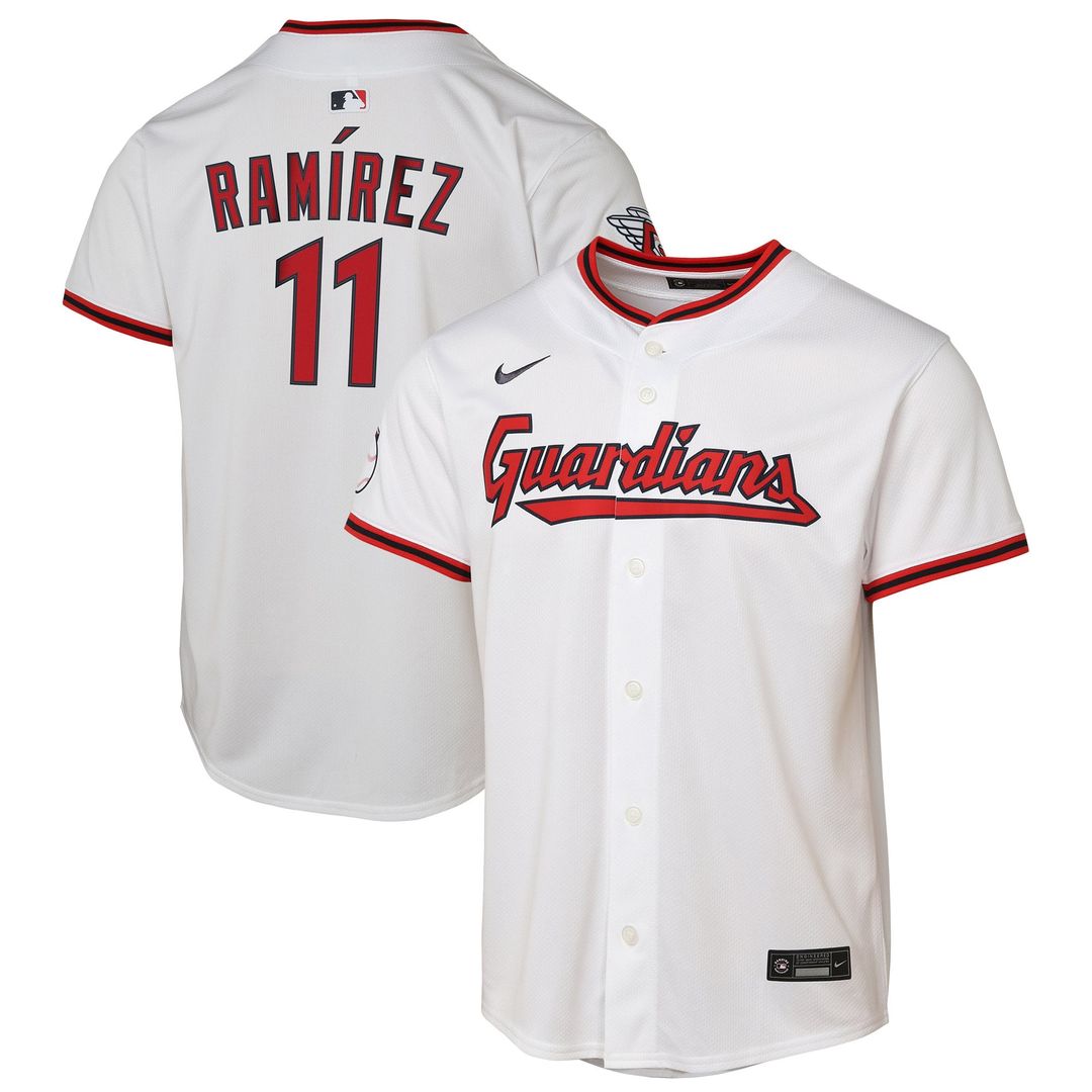 José Ramírez Cleveland Guardians Youth Home Limited Player Jersey - White
