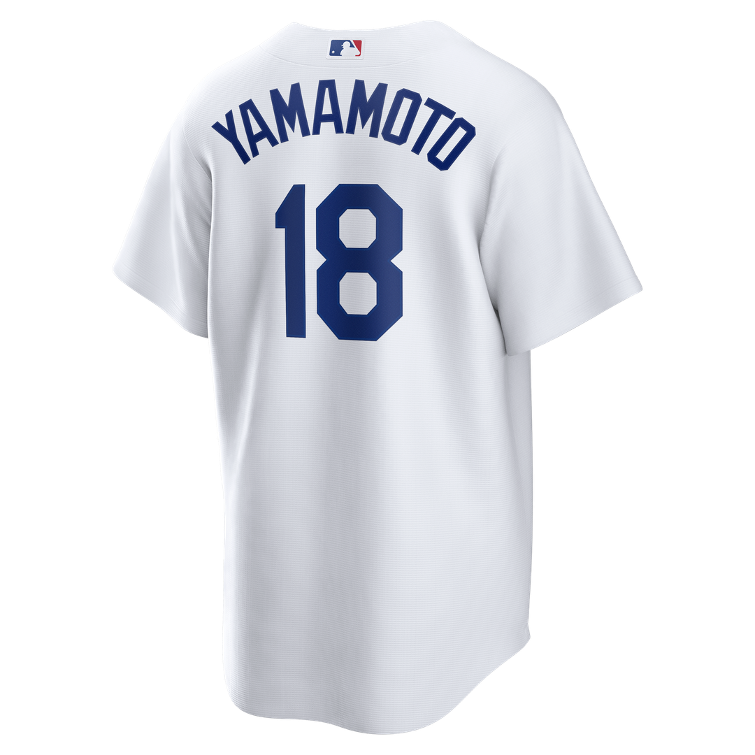 Yoshinobu Yamamoto Los Angeles Dodgers Home Replica Jersey - White