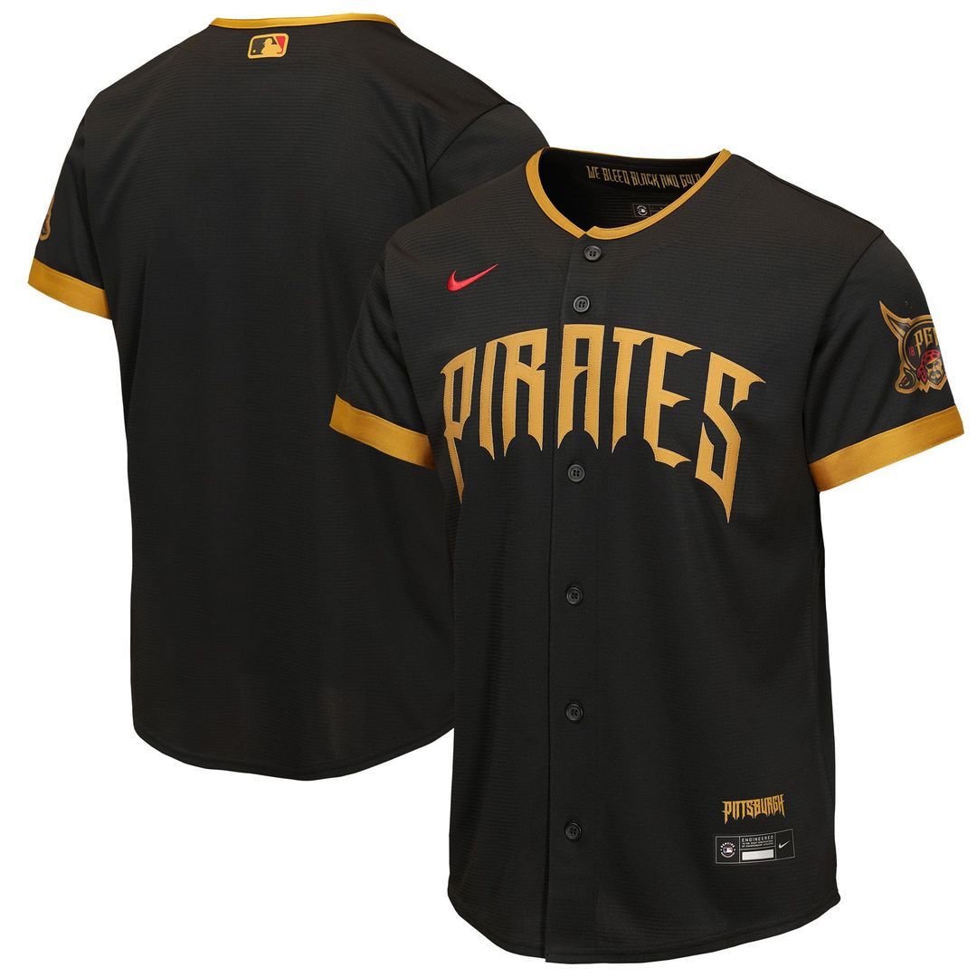 Pittsburgh Pirates Youth 2026 City Connect Stadium Jersey - Black